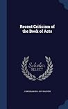 Recent Criticism of the Book of Acts