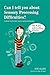 Can I tell you about Sensory Processing Difficulties?