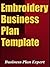 Embroidery Business Plan Template