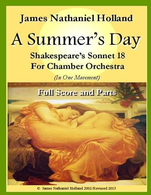 A Summers Day for Chamber Orchestra: Full Score and Parts