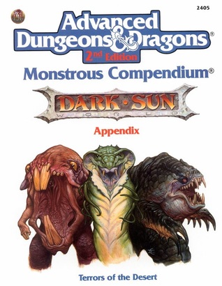 Terrors Of The Desert (Monstrous Compendium, Dark Sun Appendix)
