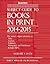 Subject Guide to Books in Print: 2014-2015