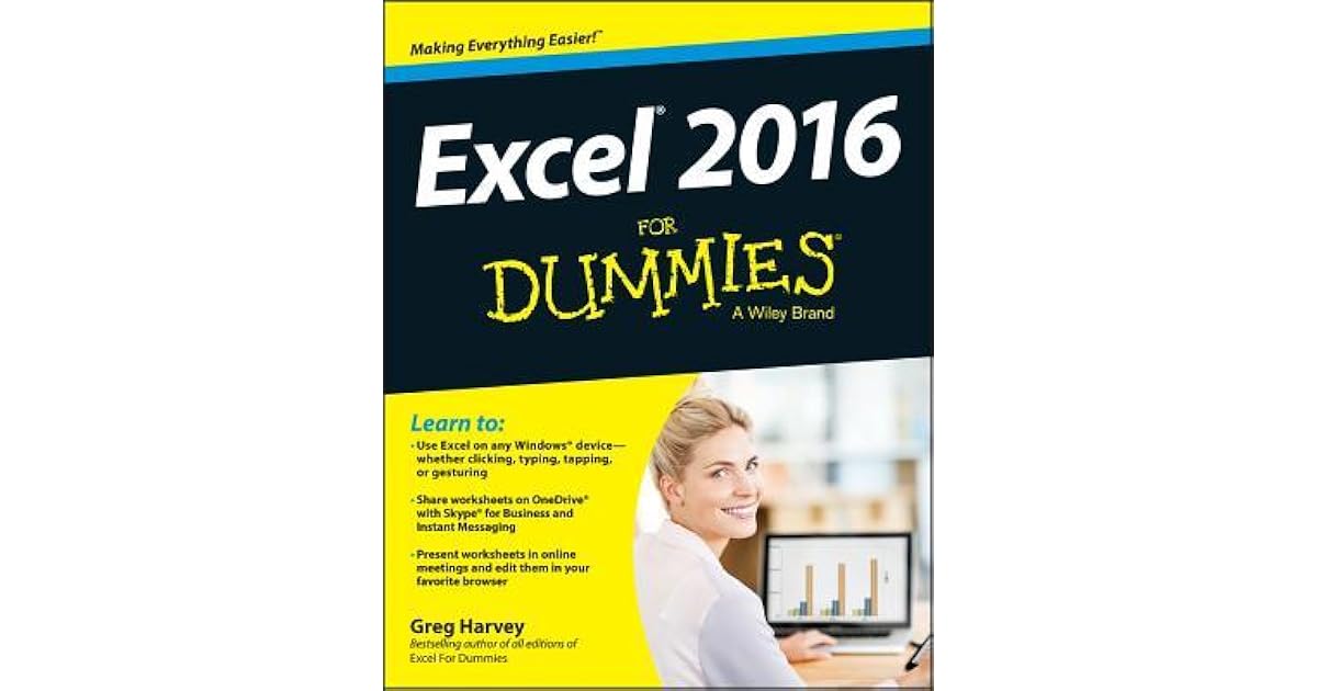 Excel 2016 for Dummies by Greg Harvey