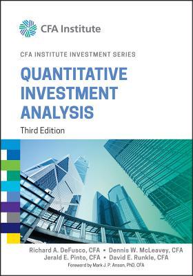 Quantitative Investment Analysis (CFA Institute Investment Series)