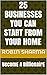 25 Businesses You Can Start From Your Home: Become a Billionaire (TellMeBusiness Book 1)