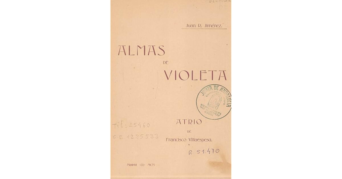 Almas de violeta by Juan Ramón Jiménez