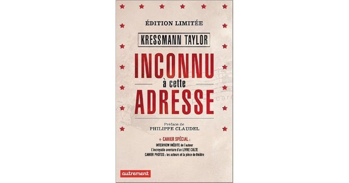 Inconnu à cette adresse by Kathrine