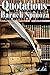 Quotations by Baruch Spinoza by Urszula Miller