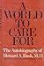 A World to Care for by Howard A. Rusk