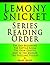 Lemony Snicket Series Reading Order