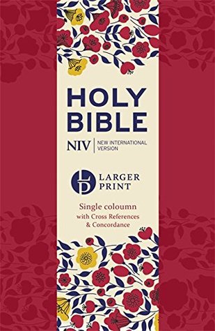 NIV Larger Print Compact Single Column Reference Bible: Hardback