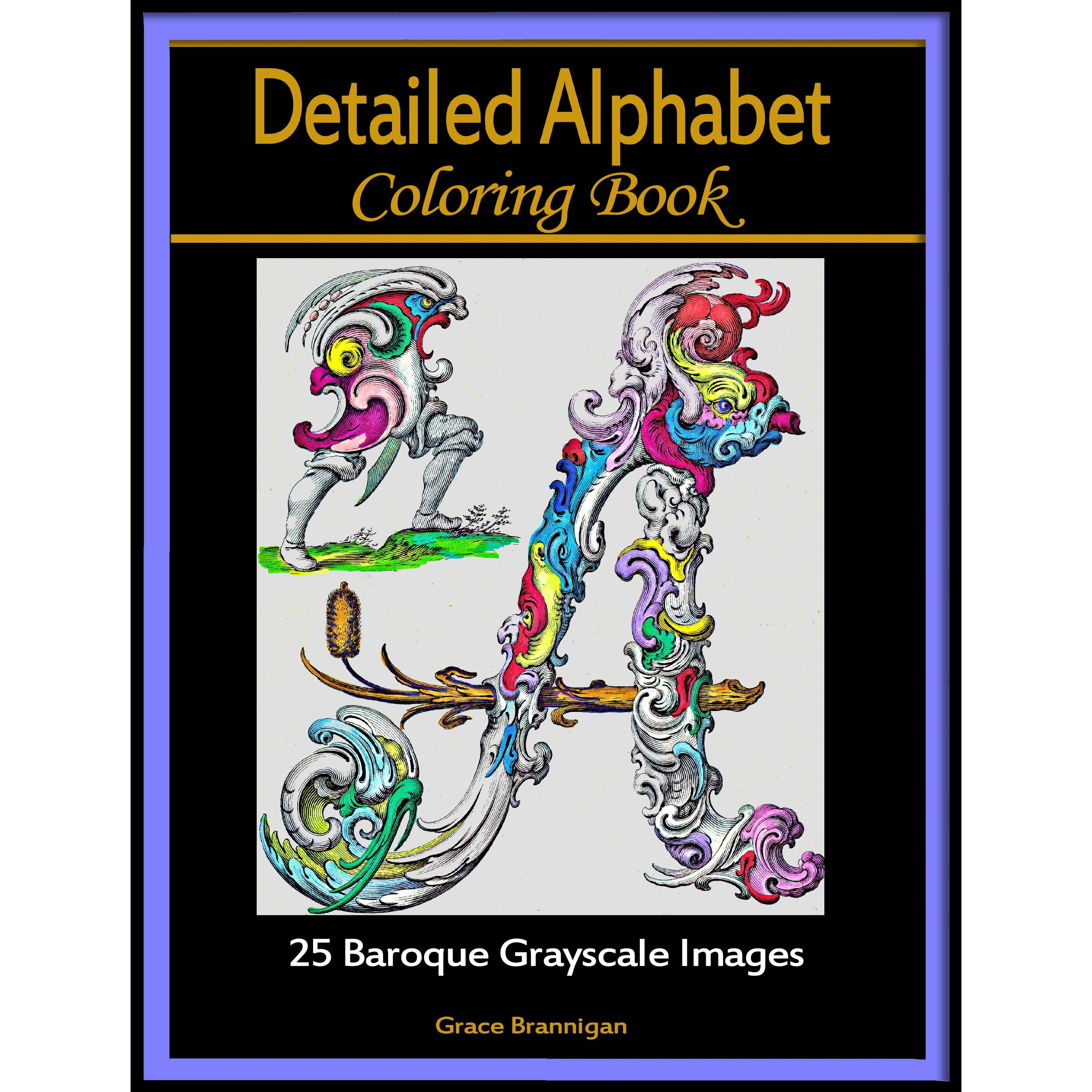 Intricate Alphabet Coloring Pages