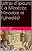Lettres d'Épicure ( à Ménécée, Hérodote et Pythoclès) (French Edition)