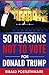 50 Reasons NOT to Vote for Donald Trump