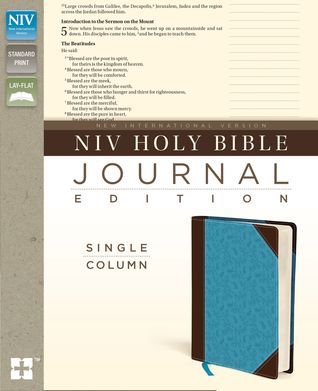 NIV, Holy Bible, Journal Edition, Imitation Leather, Brown/Blue (Imitation Leather)
