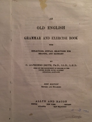 An Old English Grammar and Exercise Book