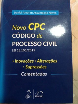 Novo CPC - CÓDIGO DE PROCESSO CIVIL - Lei 13.105/2015