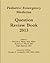 Pediatric Emergency Medicine Question Review Book 2013