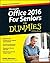 Office 2016 For Seniors For Dummies