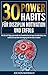 30 Power-Habits für Disziplin, Motivation und Erfolg: Wie Sie in 14 Tagen ganz leicht alte Gewohnheiten für immer durchbrechen, neue installieren und ohne ... Achtsamkeitstraining,)