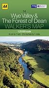 AA Walker's Map Wye Valley & The Forest of Dean