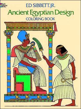 Ancient Egyptian Design Coloring Book (Paperback)