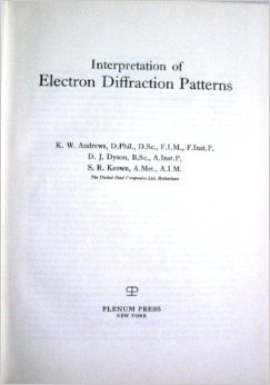 Interpretation of Electron Diffraction Patterns (Hardcover)