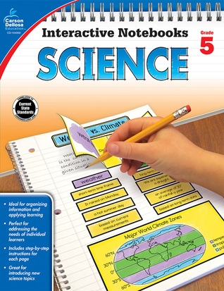 Carson Dellosa 5th Grade Interactive Notebooks, Reproducible Workbook Covering Life, Physical, Space, and Earth Science, Resource for Test Prep and Classroom Organization (Paperback)