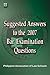 Suggested Answers to the 2007 Bar Examinations