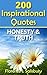 200 Inspirational Quotes: Honesty & Truth