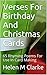 Verses For Birthday And Christmas Cards by Helen M. Clarke