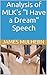 Analysis of MLK's I Have a Dream Speech