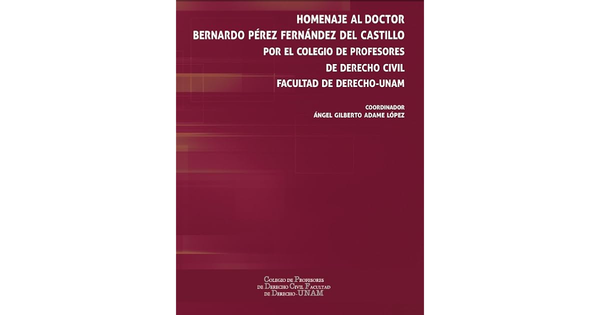 Descargar Libro Deontologia Juridica Bernardo Perez Fernandez Del Castillo Pdf