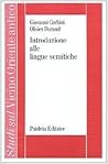 Introduzione alle lingue semitiche by Giovanni Garbini