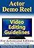 Actor Demo Reel Video Editing Guidelines For Actors and Editors by Harper Mitchell