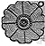 #2296 DAISY POTHOLDER VINTA...
