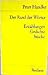 Der Rand der Wörter. Erzählungen, Gedichte, Stücke