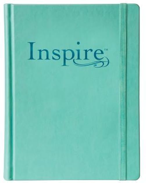 Tyndale NLT Inspire Bible (Hardcover, Aquamarine): Journaling Bible with Over 400 Illustrations to Color, Coloring Bible with Creative Journal Space - Religious Gift that Inspires Connection with God