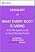 What Every BODY Is Saying: Summary of the Key Ideas - Original Book by Joe Navarro, Marvin Karlins: An Ex-FBI Agent's Guide to Speed-Reading People