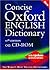 Concise Oxford English Dictionary on CD-ROM