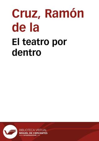 Portada de El teatro por dentro, de Ramón de la Cruz