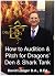 How To Audition & Pitch For...