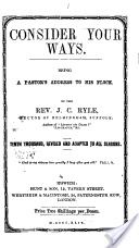 Consider your ways: being a pastor's address to his flock