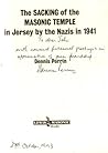 The Sacking of the Masonic Temple in Jersey by the Nazis in 1941.