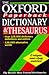 Oxford Paperback Dictionary & Thesaurus by Julia Elliott
