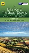 AA Walker's Map Brighton & The South Downs
