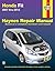 Honda Fit 2007 thru 2013 Haynes Repair Manual