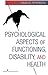 Psychological Aspects of Functioning, Disability, and Health