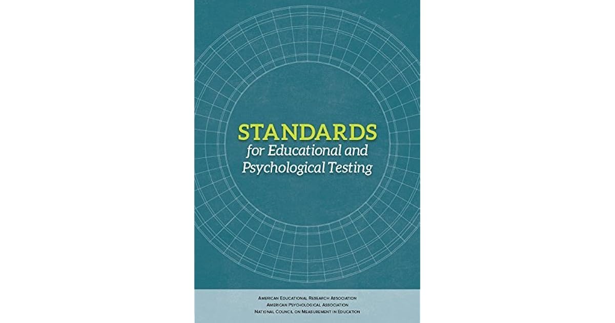 how to cite standards for educational and psychological testing