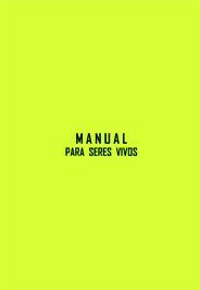 Manual para seres vivos